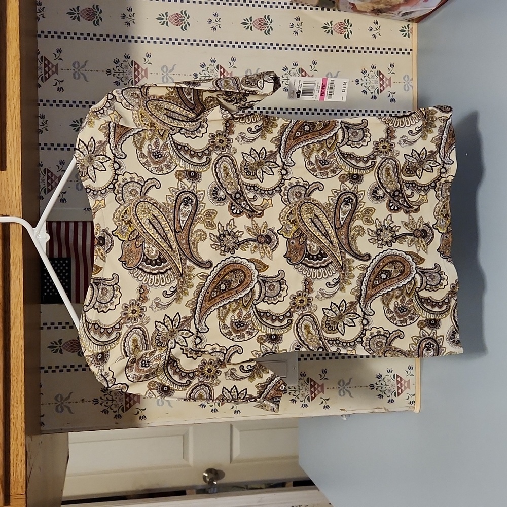 NWT Charter Club Pima Cotton Size P/P Ladies Shirt Short Sleeve